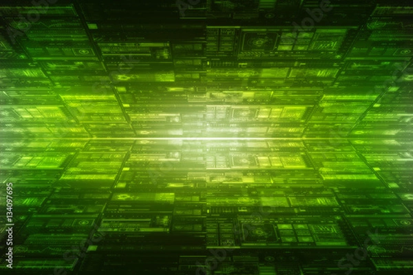 Obraz 2d illustration technology background