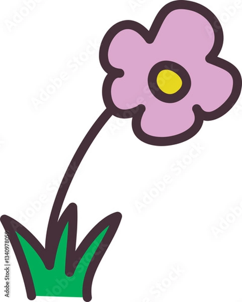 Fototapeta 낙서꽃