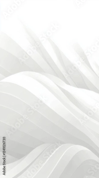 Fototapeta Elegant and minimalist seamless white wave texture pattern background with mono color design concept --chaos 10 --ar 9:16 --weird 300 --v 6.1 Job ID: c2486afb-7423-4f3d-b0a3-1eec056c5f96