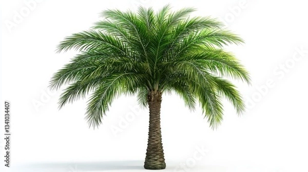 Obraz palm tree isolated on white background