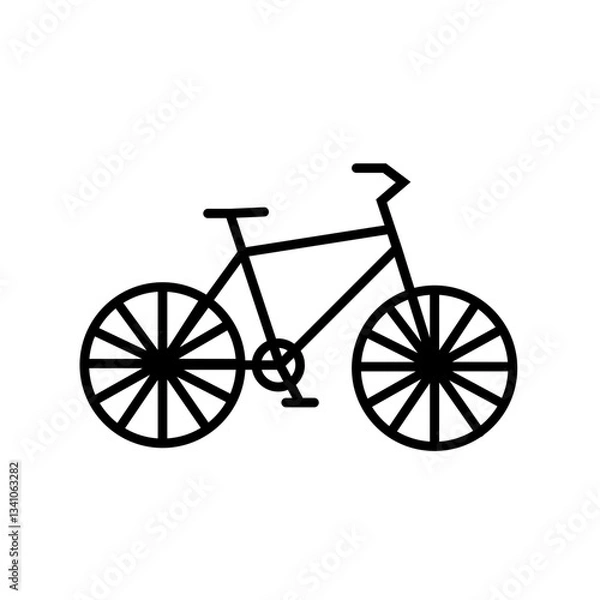 Fototapeta vector icon bicycle 