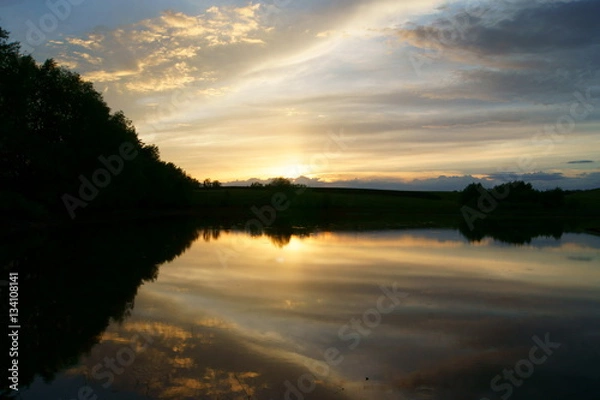 Fototapeta Закат на пруду