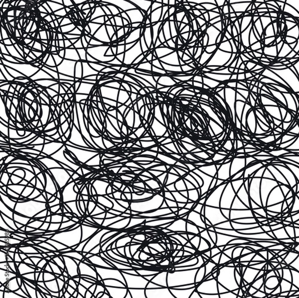 Fototapeta Dense texture in the form of round hatching