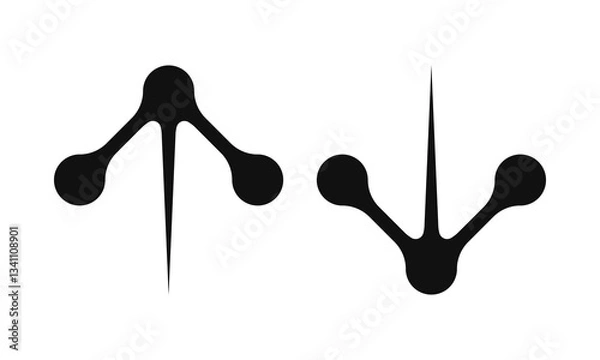 Obraz Up Down Bursting Mini Metaball Arrows