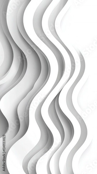 Fototapeta Abstract pattern with swirls Abstract White wave paper curved reliefs background.Panorama view gradient multicolor wave curve lines banner background design. Modern wave line topography background