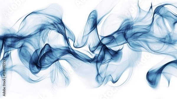 Fototapeta Abstract Blue Smoke Art: A Captivating Visual Symphony