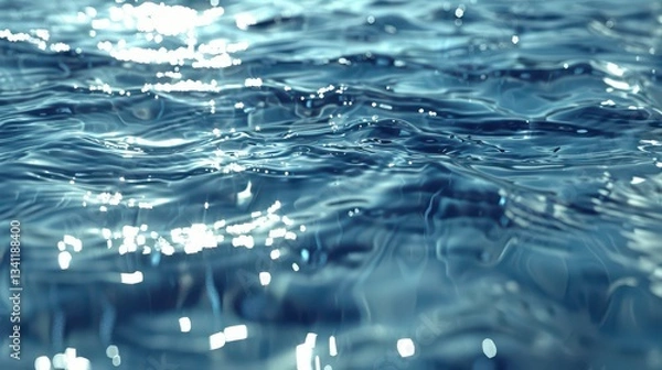 Fototapeta Realistic Water Surface Overlay