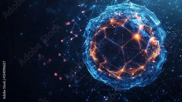 Fototapeta The background features an innovative concept of interactive design for icon elements related to medical health care