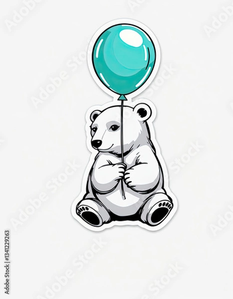 Obraz teddy bear with a Balloon 