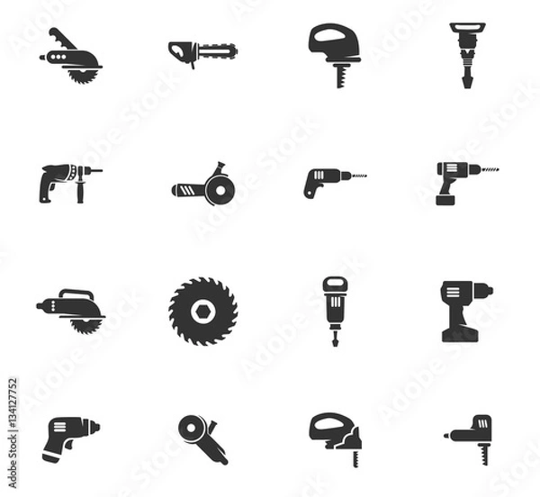 Obraz tools icon set