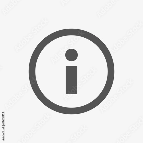 Obraz info icon stock vector illustration flat design