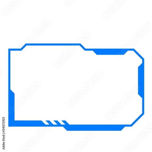 Fototapeta Frame Futuristic Tech Line