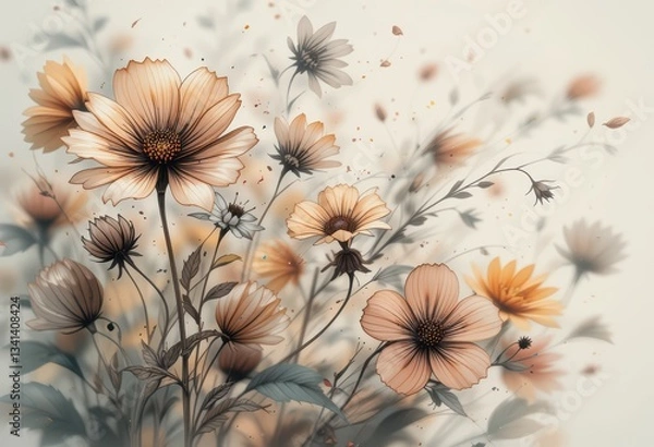 Obraz flowers in the wind