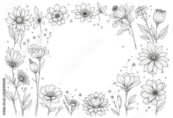 Obraz vector floral background