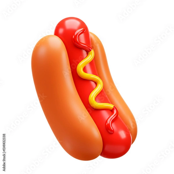Obraz 3d  delicious hot dog