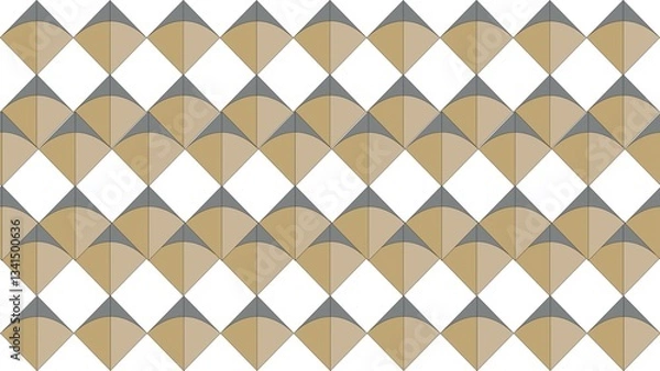 Fototapeta Seamless geometric pattern fabric wallpaper background design texture