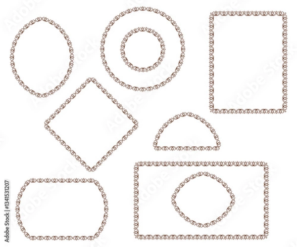 Fototapeta 447.eps set of vector frames