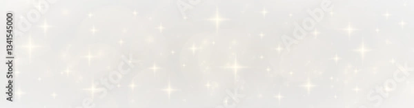 Fototapeta Golden Dust Sparkle with Bright Magic Glow Abstract Light Effect Shiny White Confetti Christmas Stardust Flare Shine Vector Illustration for Elegant Designs