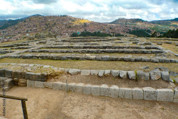 Obraz sacsaywaman: inca stonework