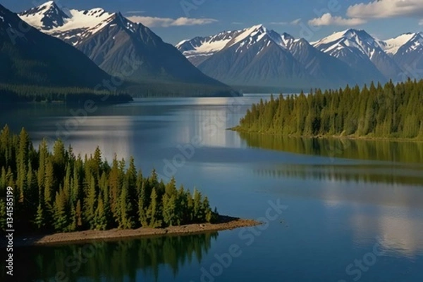 Obraz mountain reflection in lake