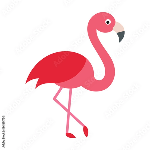 Obraz flamingo design silhouette vector illustration