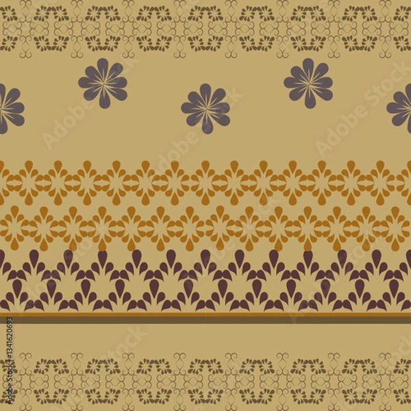Fototapeta seamless floral pattern