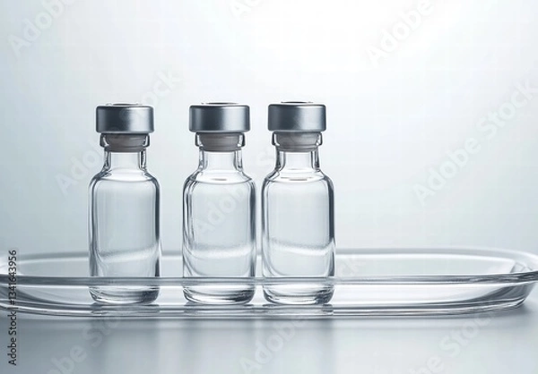 Obraz empty glass bottles