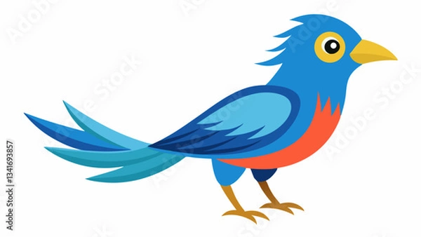 Obraz Bird on a White Background
