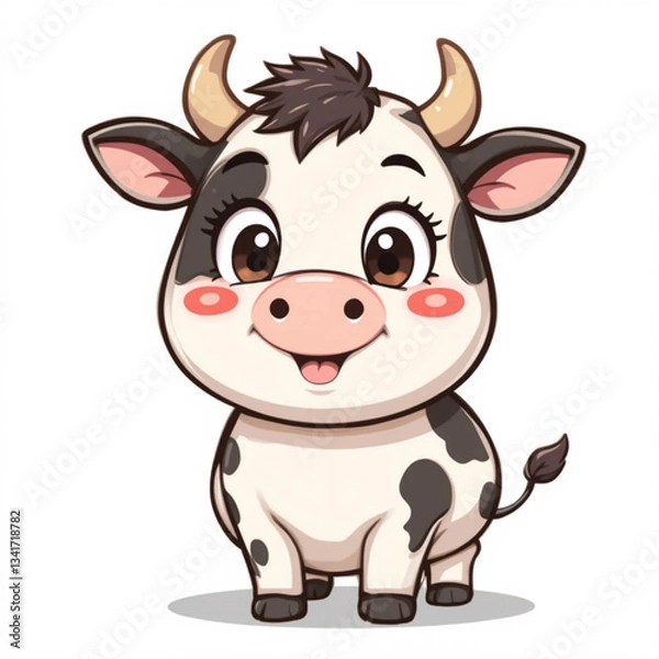 Obraz funny cow cartoon