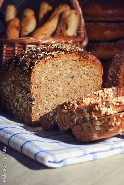 Obraz Loaf of brown bread.
