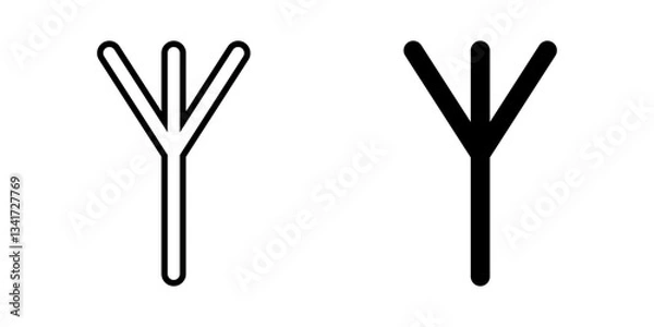 Obraz Industrial antenna icon simple vector. Electric circuit. Central computer