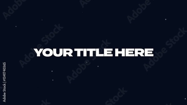 Fototapeta Powerful Epic Title Intro Animation