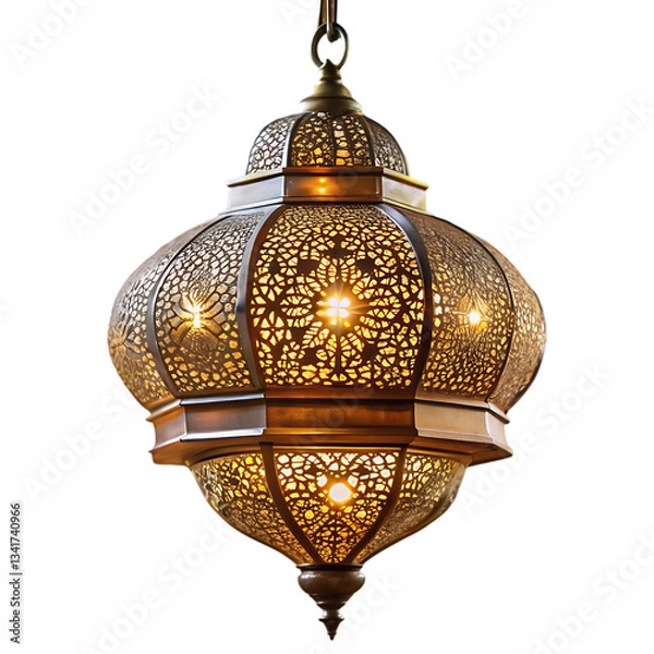 Obraz Moroccan Metal Lantern Lamp