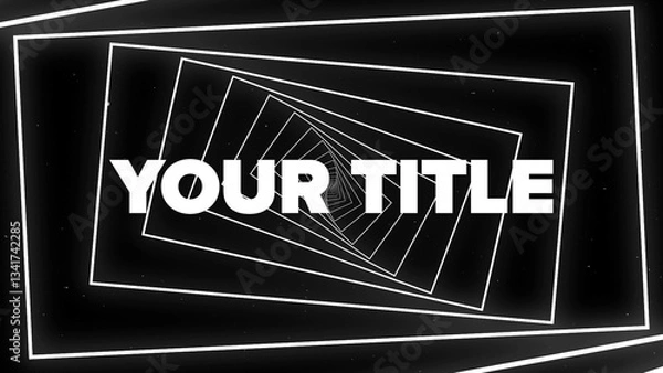 Fototapeta Trippy Infinite Loop Kinetic Tour &  Music Video Visual