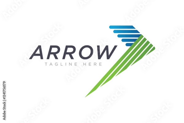Obraz Arrow Logo concept, Simple Arrow logo designs concept. 