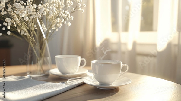 Obraz 穏やかな朝のティータイム