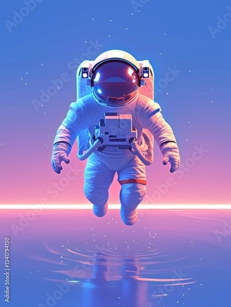 Fototapeta 未来科技探索者宇航员