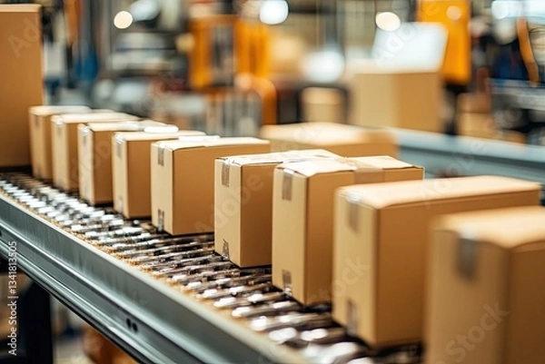 Fototapeta Electronics packaging and testing center ensuring quality assurance