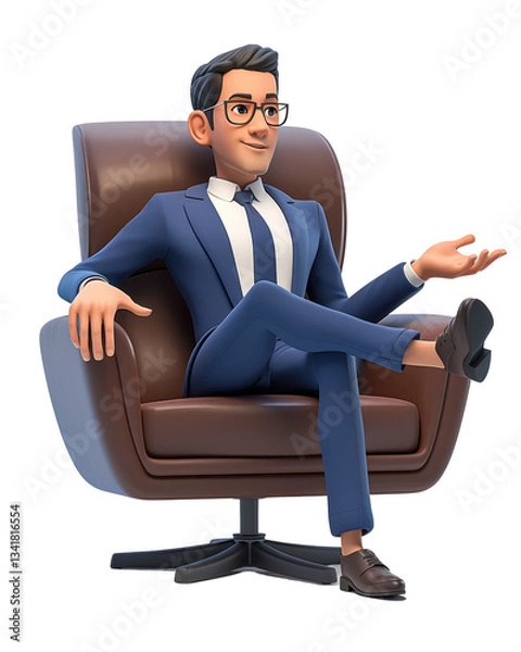 Fototapeta 职场商务人士的笔记本舒适办公