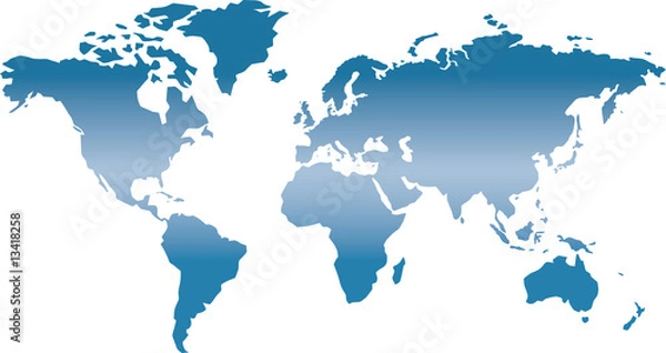 Fototapeta Weltkarte