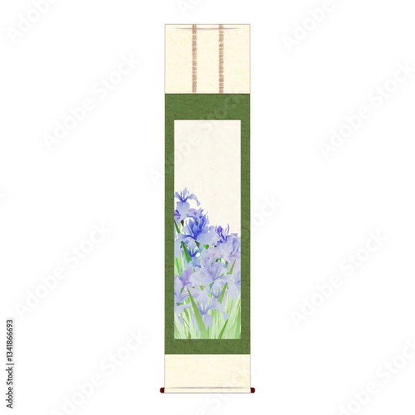 Obraz 菖蒲の掛け軸