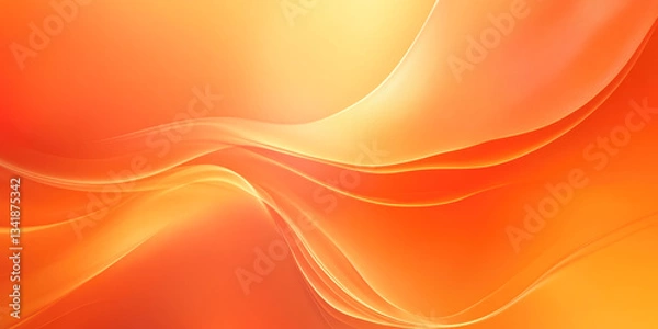 Fototapeta Vibrant abstract orange swirl with flowing patterns and textures