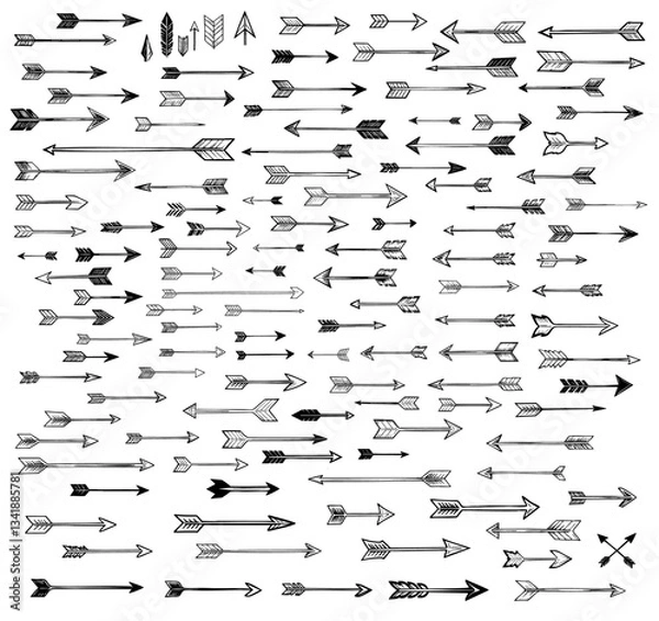 Fototapeta Handdrawn Arrow Bundle