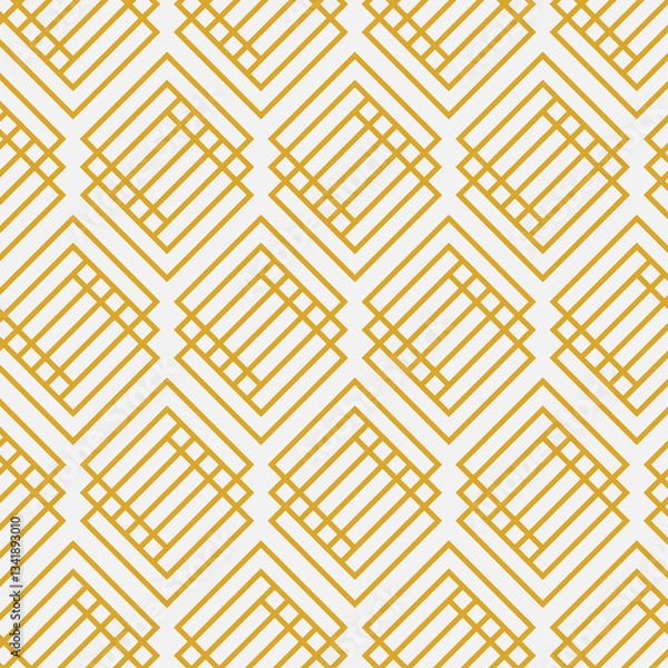 Fototapeta Seamless pattern with golden stripes