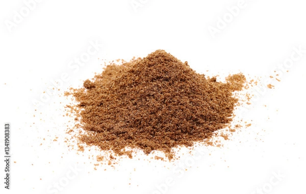 Obraz Cumin powder isolated over white background.