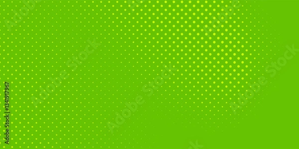 Fototapeta Dots halftone green color pattern gradient texture with technology digital background. Dots pop art comics with nature graphic  modern