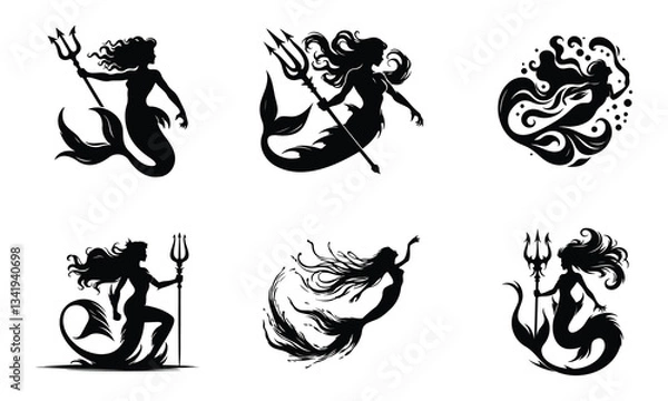 Obraz Mystical Mermaids: Guardians of the Deep