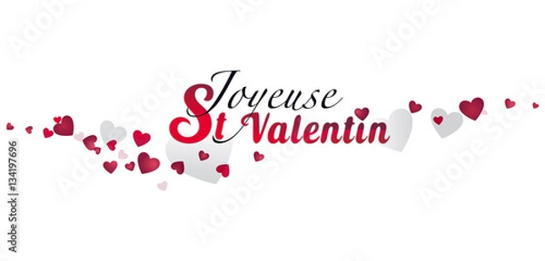 Fototapeta JOYEUSE SAINT VALENTIN BANNIÈRE