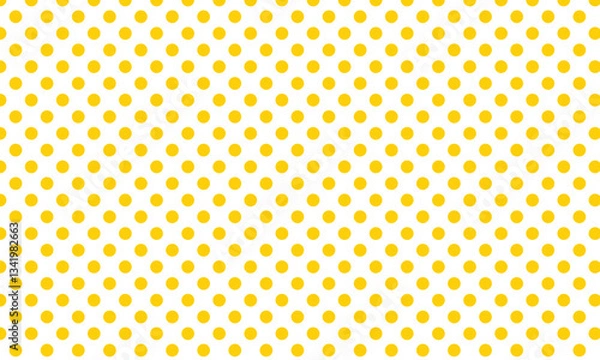 Fototapeta abstract trendy yellow polka dot pattern perfect for background.