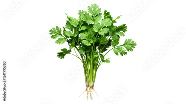 Obraz Coriander isolated on transparent background